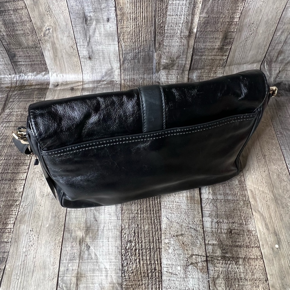 COLE HAAN BLACK LEATHER SHOULDER BAG HANDBAG PURSE SMALL SIZE - Picture 16 of 16